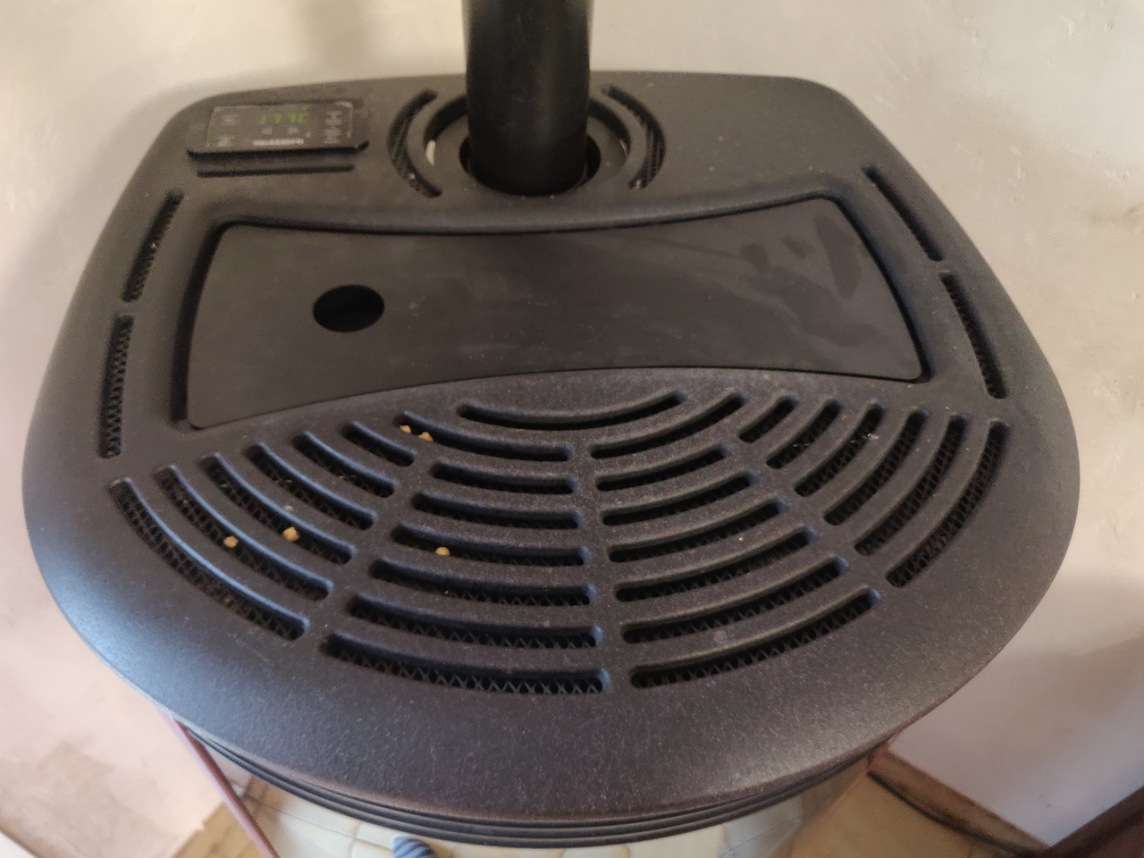 Poêle palazzetti marianne vu du dessus